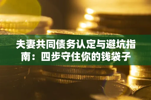 济南夫妻共同债务认定与避坑指南：四步守住你的钱袋子
