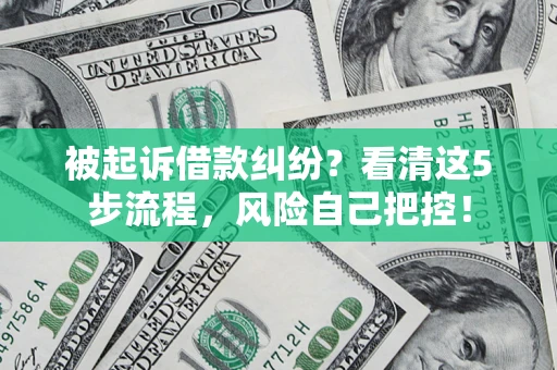 济南被起诉借款纠纷？看清这5步流程，风险自己把控！